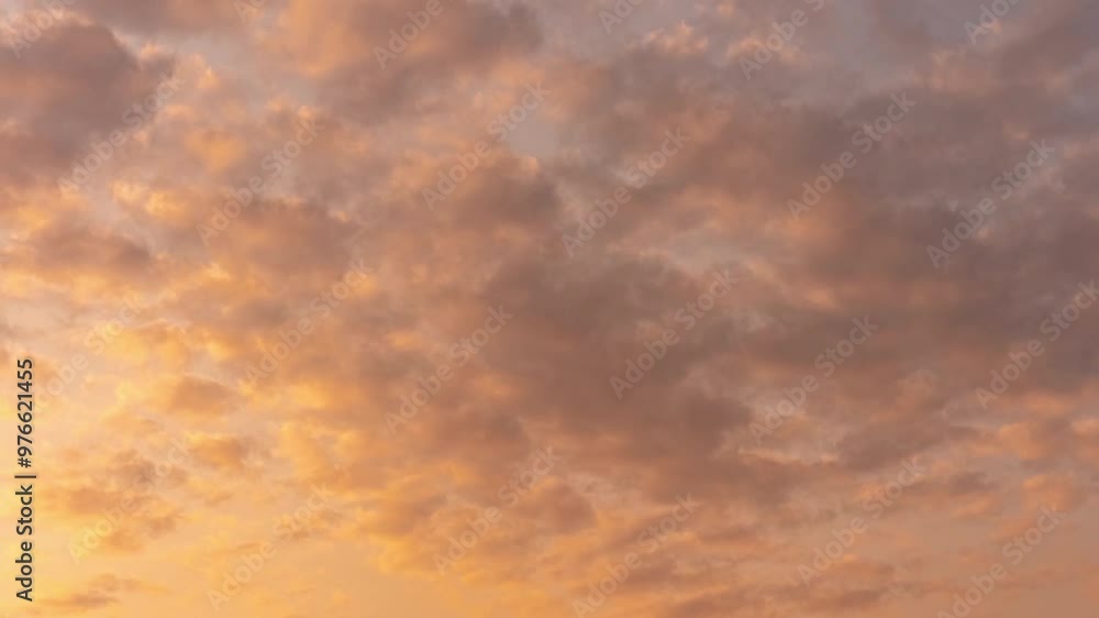 Natural beautiful sky fire clouds sunset time-lapse Natural beautiful sky fire clouds sunset time-lapse