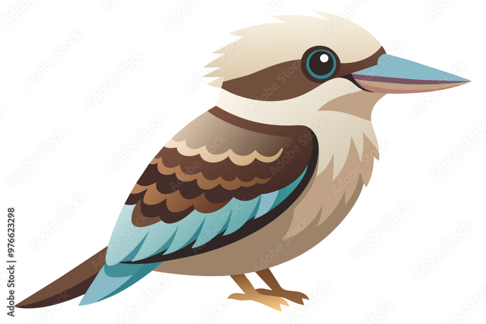 Obraz premium kookaburra Bird vector art and illustration