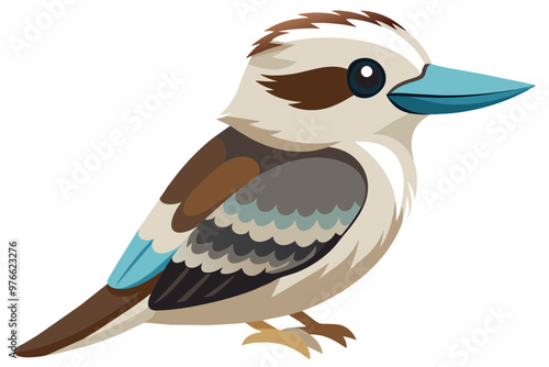 kookaburra Bird  vector art and illustration