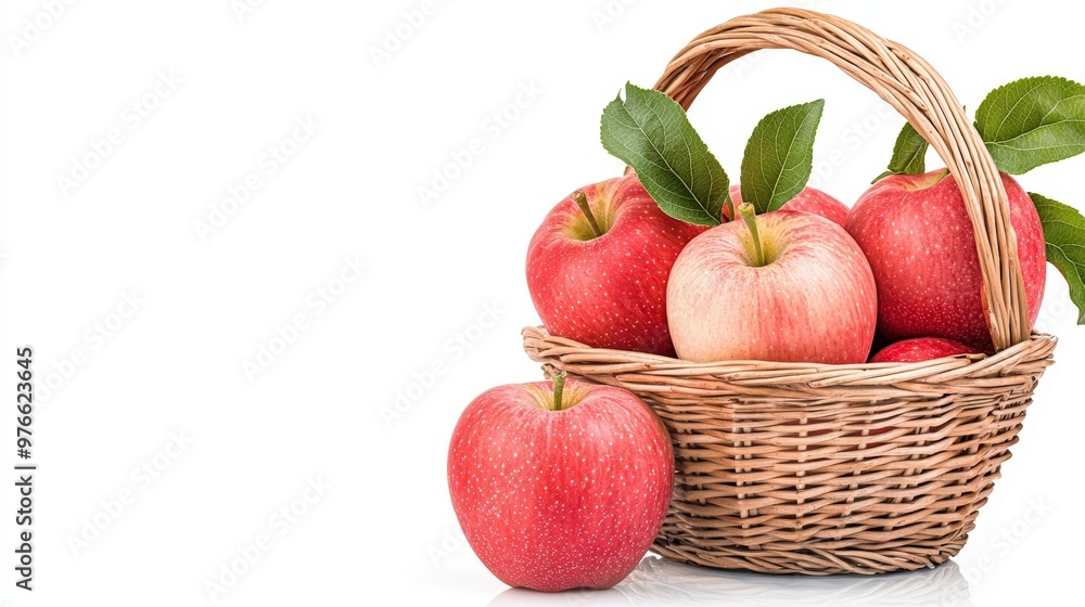 Fresh red apples in a wicker basket, showcasing vibrant colors and natural elements, perfect for promoting health and nutrition. Fresh red apples in a wicker basket, showcasing vibrant colors and natural elements, perfect for promoting health and nutrition.