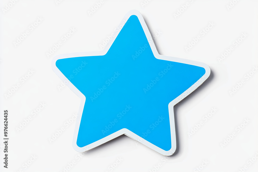 Blue star isolated on white background. Blue star isolated on white background.