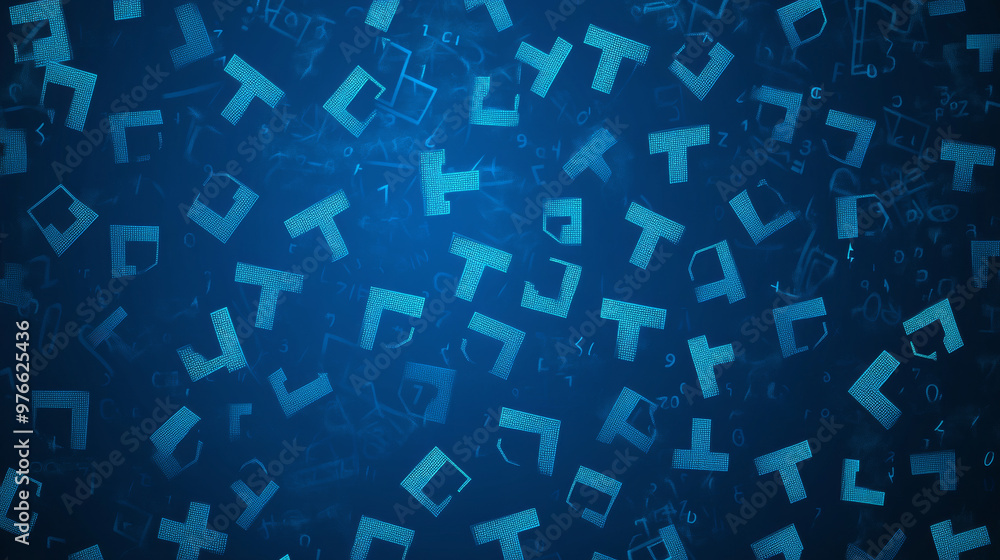 Pattern of blue mathematical plus symbols. Suitable for backgrounds related to math design elements or medical technology. Vector illustration. Pattern of blue mathematical plus symbols. Suitable for backgrounds related to math design elements or medical technology. Vector illustration.
