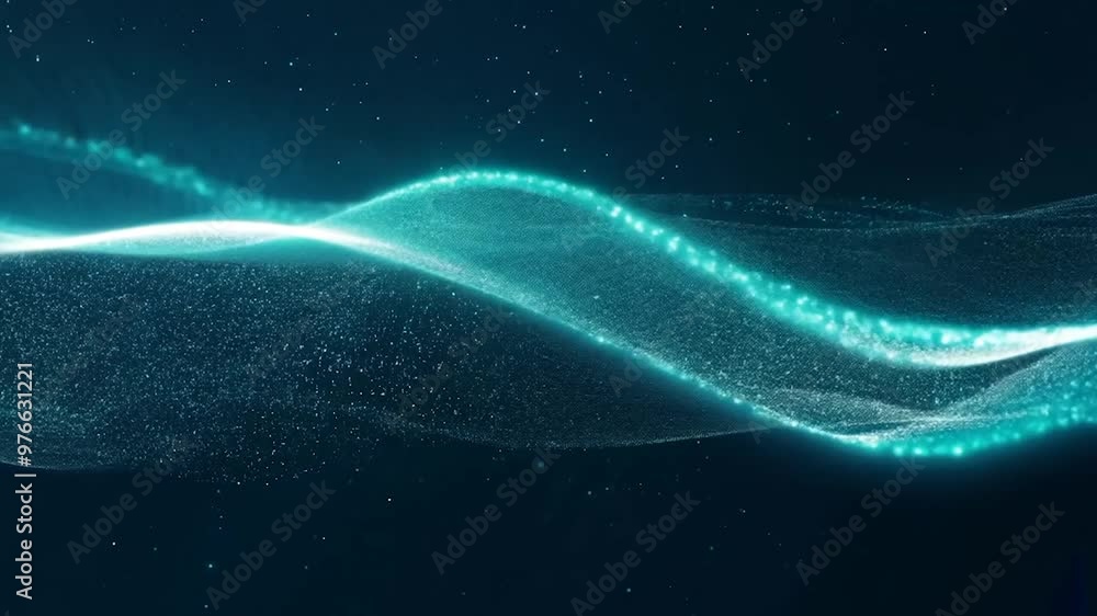 The cyan neon glowing waves traversed space, carrying the message of technological advancements that transcend time. The cyan neon glowing waves traversed space, carrying the message of technological advancements that transcend time.