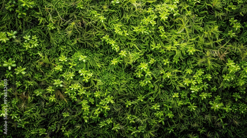 Green Moss and Succulent Background Texture Green Moss and Succulent Background Texture