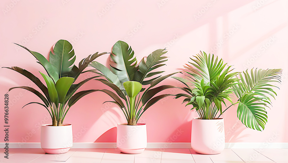 Minimalist and modern interior designof living room featuring a color-themed layout, wall with soft shadows of palm leaves cast across it, Minimalist and modern interior designof living room featuring a color-themed layout, wall with soft shadows of palm leaves cast across it,