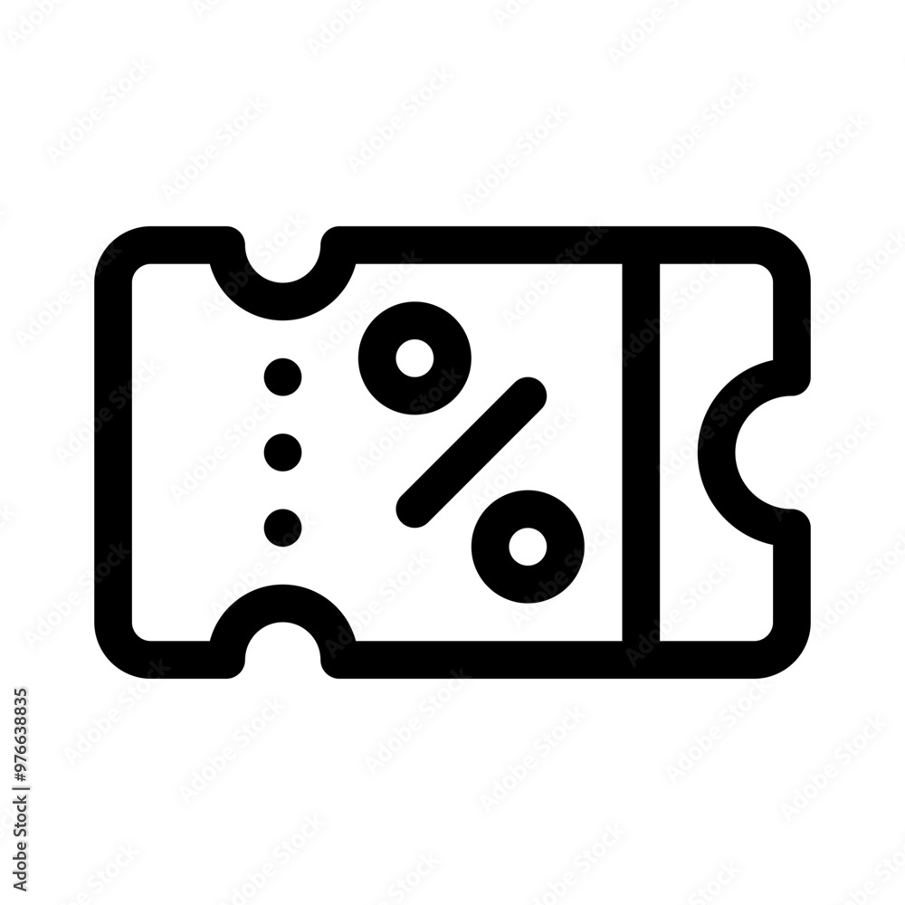 coupon line icon coupon line icon