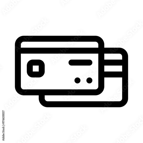 credit card line icon