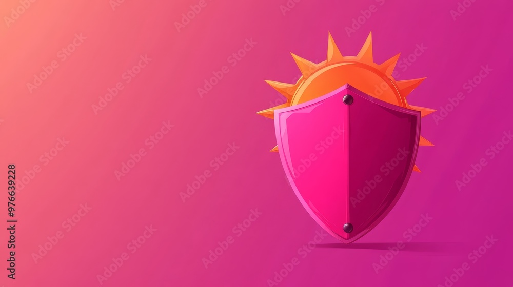 Sun Shield Protection: A Bright Future Awaits - A shield protecting from harmful rays, symbolizing safety, security, and optimism, with the sun representing hope and strength. Sun Shield Protection: A Bright Future Awaits - A shield protecting from harmful rays, symbolizing safety, security, and optimism, with the sun representing hope and strength.