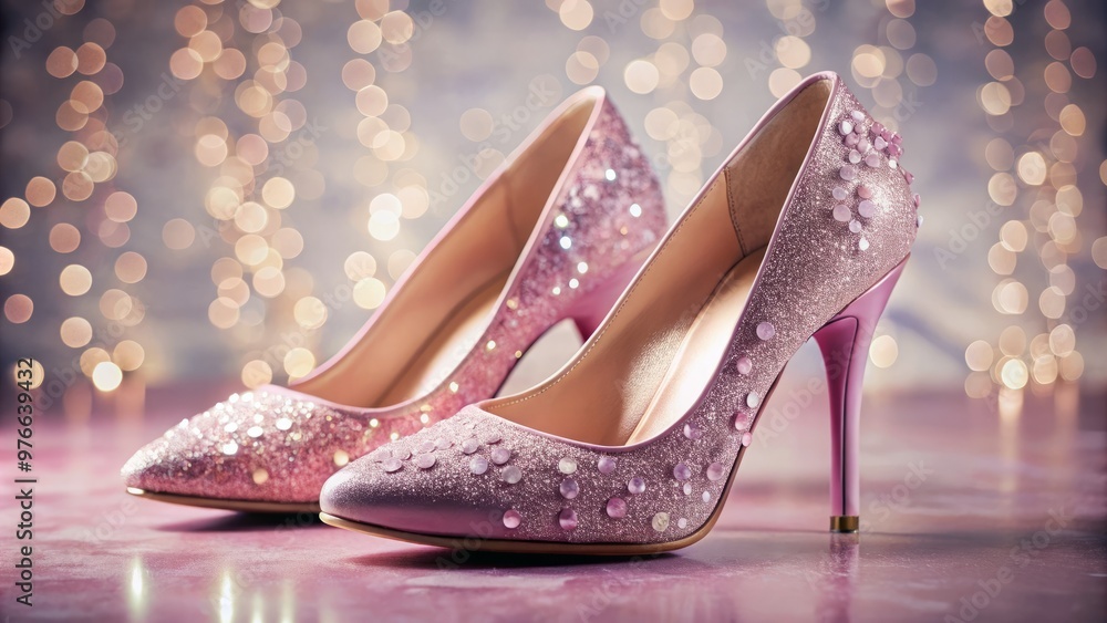 Sophisticated pink high heels boast delicate silhouettes and sparkling gems, exuding effortless elegance with a subtle Sophisticated pink high heels boast delicate silhouettes and sparkling gems, exuding effortless elegance with a subtle