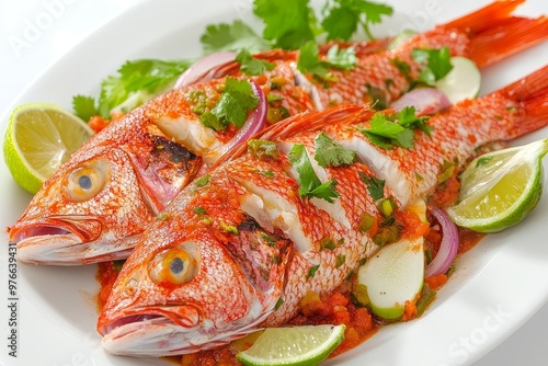 This Veracruz-style red snapper is a vibrant and flavorful Mexican dish featuring fresh fish, citrus, onions, and spices. It is a simple yet impressive recipe that is sure to please any seafood lover.