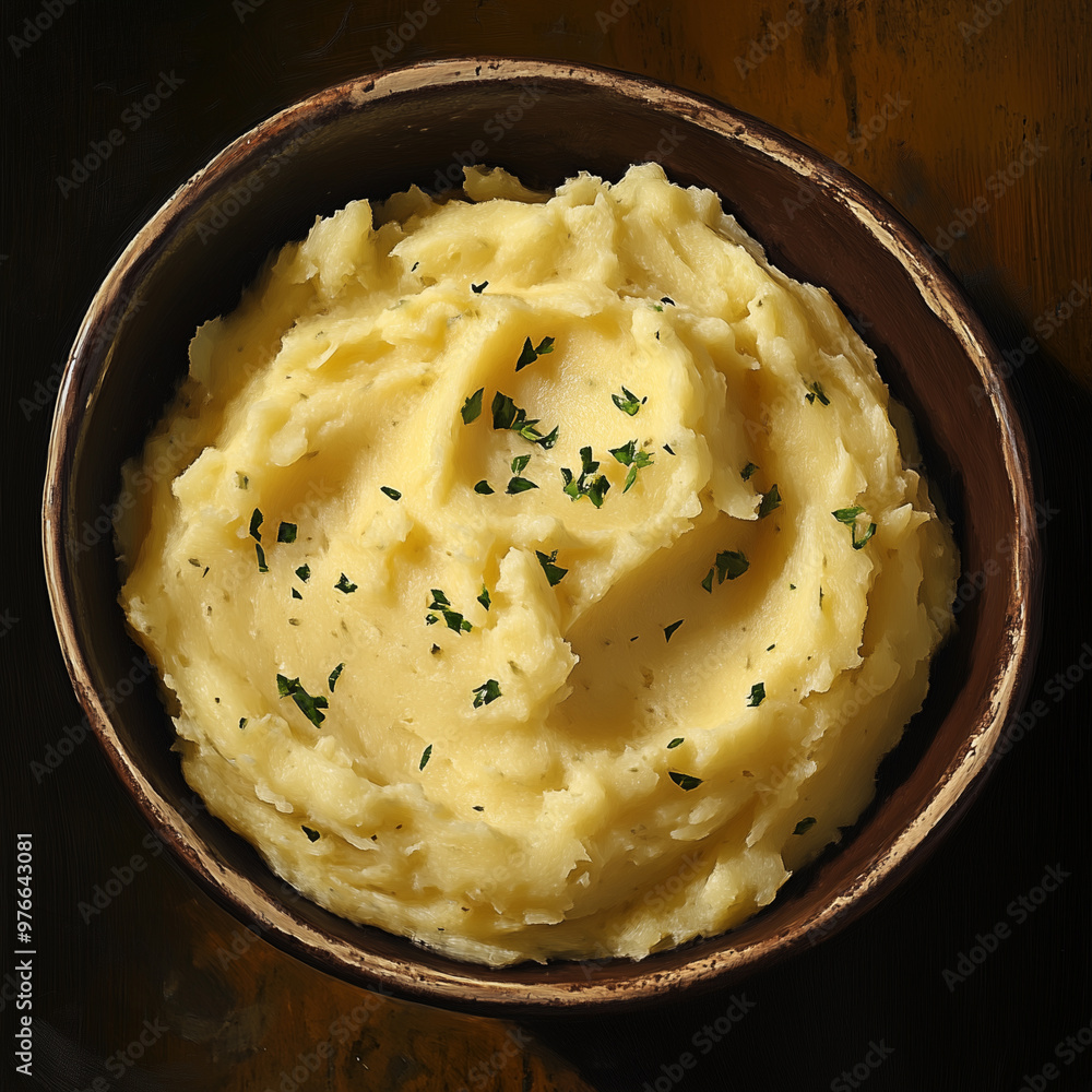 Mashed Potato in the plate. National Mashed Potato Day Mashed Potato in the plate. National Mashed Potato Day