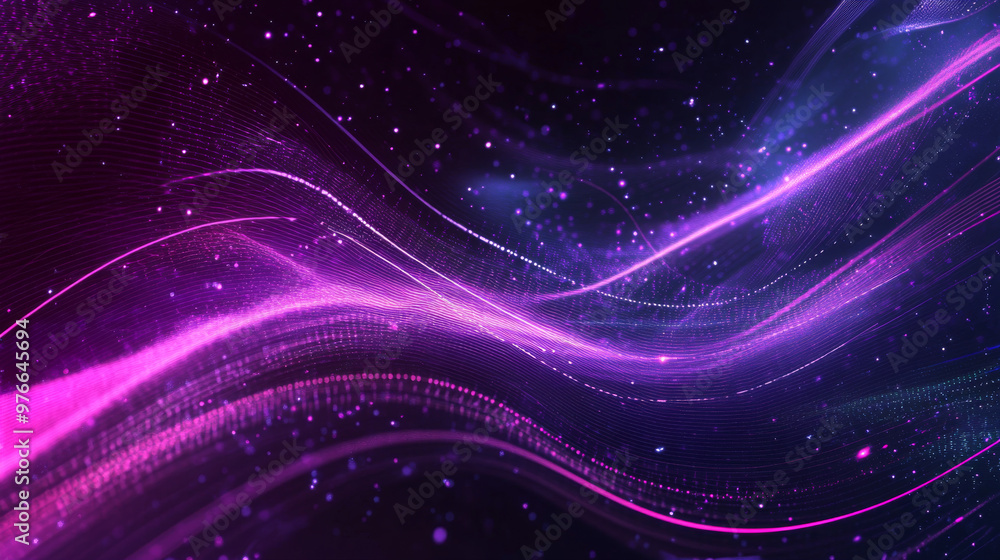Abstract background featuring a glowing, futuristic purple energy design. Composed of lines and computer stripes, it evokes a high-tech aesthetic. Abstract background featuring a glowing, futuristic purple energy design. Composed of lines and computer stripes, it evokes a high-tech aesthetic.
