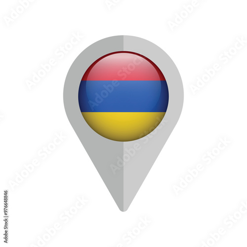 Armenia navigation pin location icon isolated on white. Vector illustration Free Download Armenia navigation pin location icon isolated on white. Vector illustration - GFXLoad