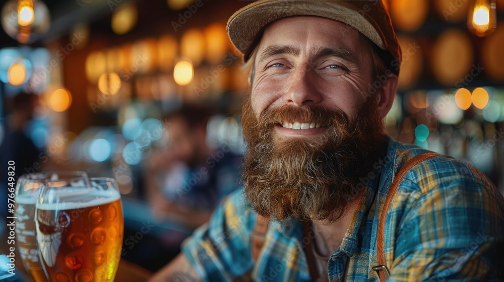 Bearded Brewer Savoring Fresh Beer at Microbrewery: The Pleasures of a Professional Tasting Experience Bearded Brewer Savoring Fresh Beer at Microbrewery: The Pleasures of a Professional Tasting Experience