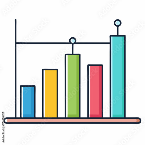 data visualization and infographics vectors, bar graphs, bar chart vectors, minimal horizontal