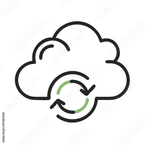 cloud computing network, modern cloud computing icon set,data-sync-cloud-icon