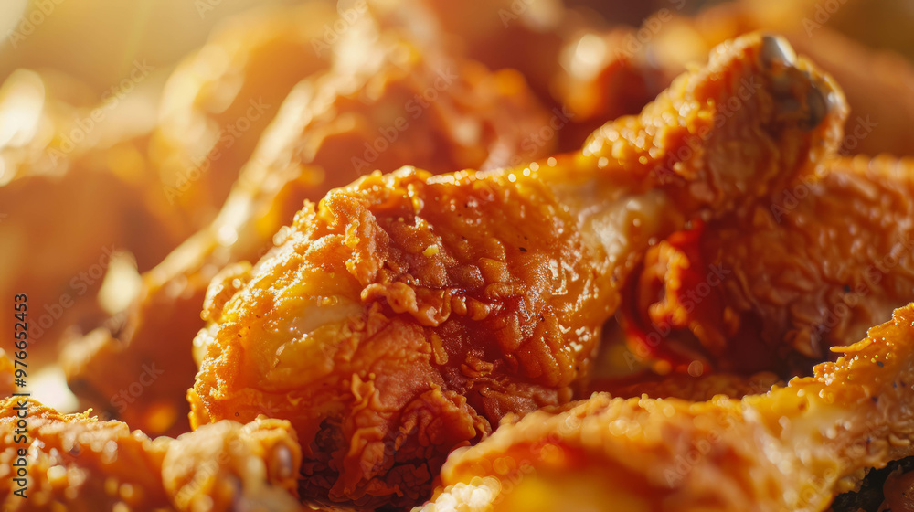 Golden, crispy fried chicken legs, perfect for a tasty meal. AI generative Golden, crispy fried chicken legs, perfect for a tasty meal. AI generative
