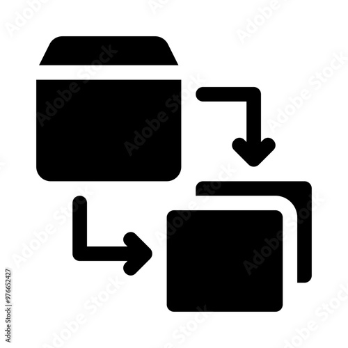 dimensionality glyph icon