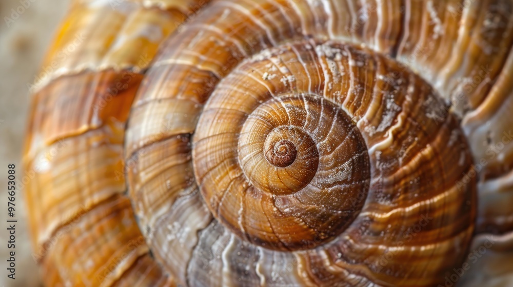 Macro Photography of a Snail Shell's Spiral Macro Photography of a Snail Shell's Spiral