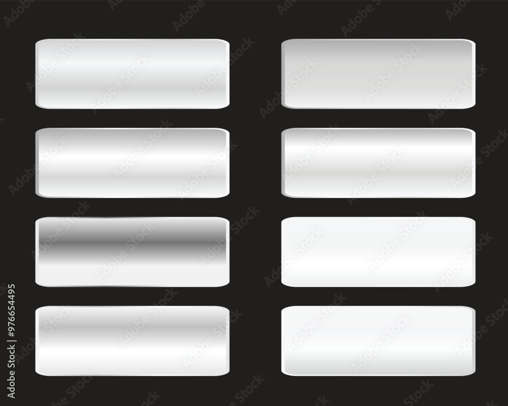 vector Silver squares collection vector Silver squares collection