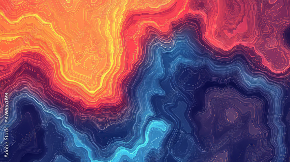Heat map background showcasing an infrared thermal camera landscape scan. Features a temperature scanner radar and global warming concept, with geology gradient topographic grid terrain. Heat map background showcasing an infrared thermal camera landscape scan. Features a temperature scanner radar and global warming concept, with geology gradient topographic grid terrain.