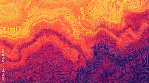 Heat map background showcasing an infrared thermal camera landscape scan. Features a temperature scanner radar and global warming concept, with geology gradient topographic grid terrain.