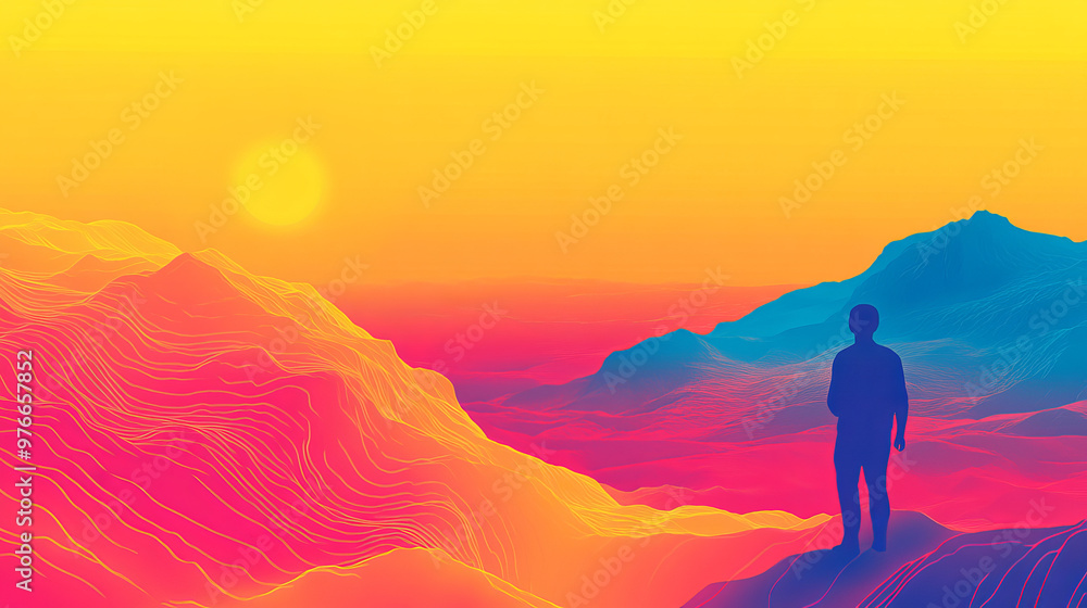 Heat map background showcasing an infrared thermal camera landscape scan. Features a temperature scanner radar and global warming concept, with geology gradient topographic grid terrain. Heat map background showcasing an infrared thermal camera landscape scan. Features a temperature scanner radar and global warming concept, with geology gradient topographic grid terrain.