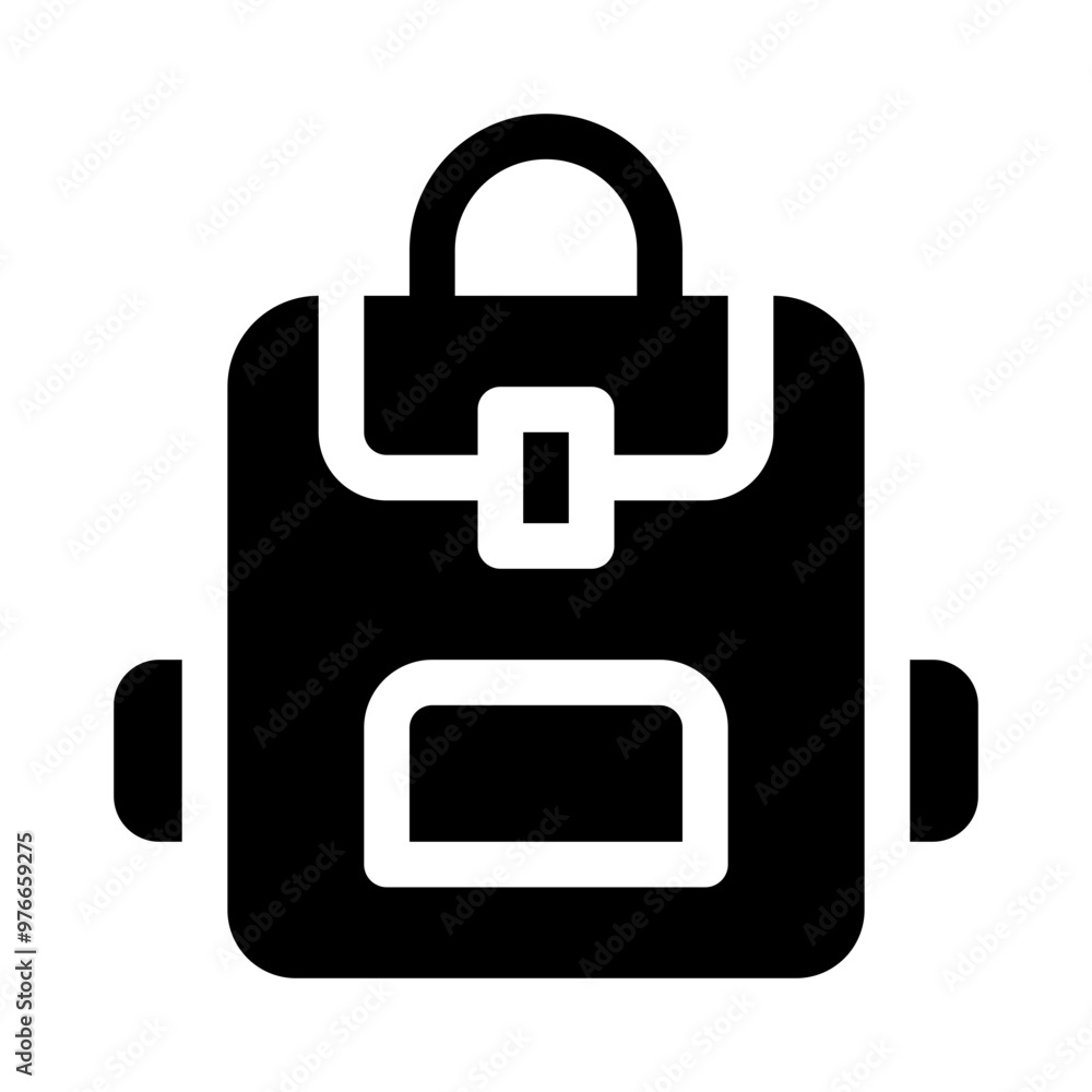 backpack glyph icon backpack glyph icon