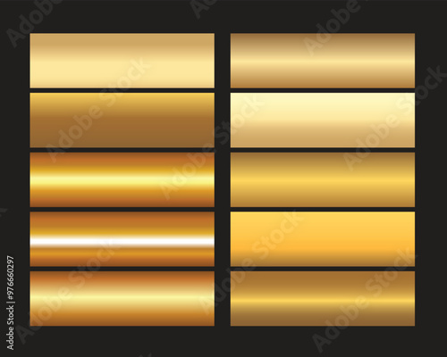 vector golden squares collection
