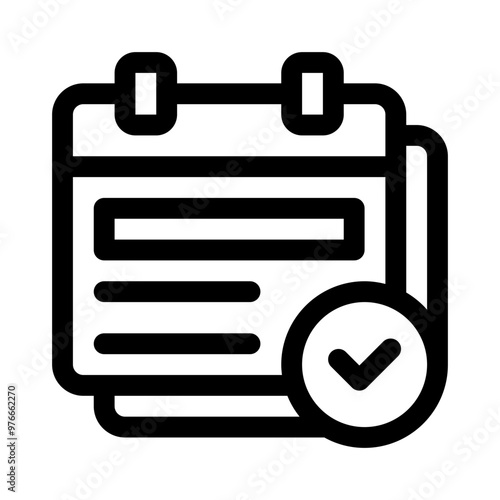 confirmation line icon