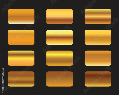 vector golden squares collection