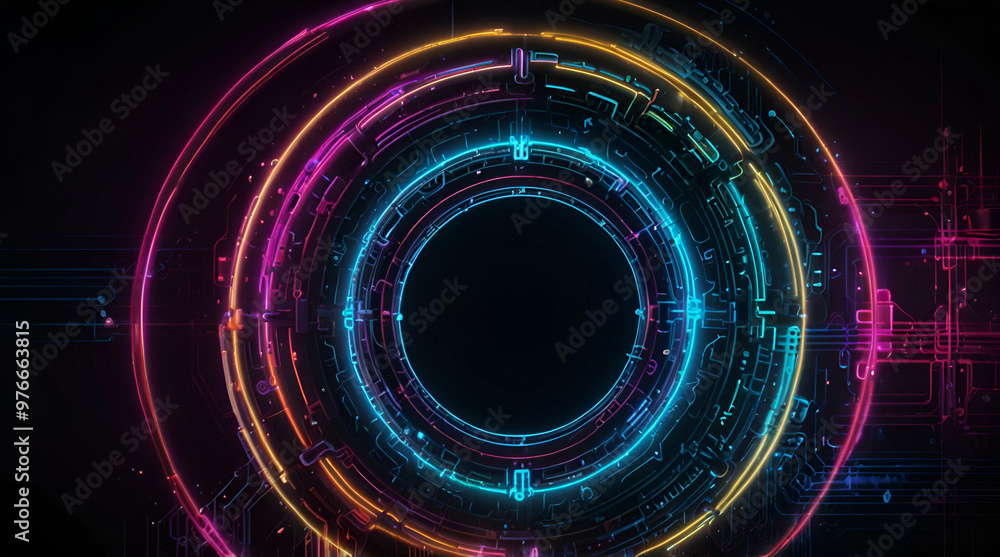 abstract background with circles generative.ai abstract background with circles generative.ai
