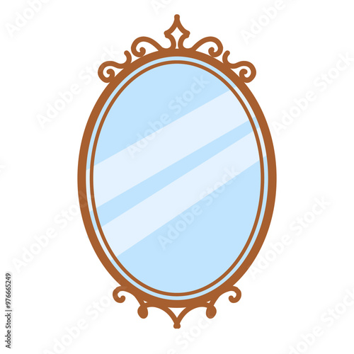 Vintage mirror Illustration 