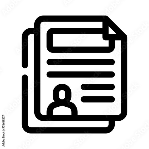 resume line icon