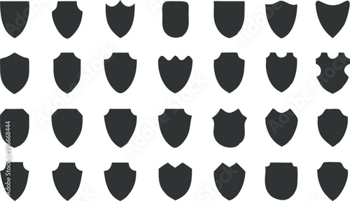 Shield icons collection. Protect shield vector