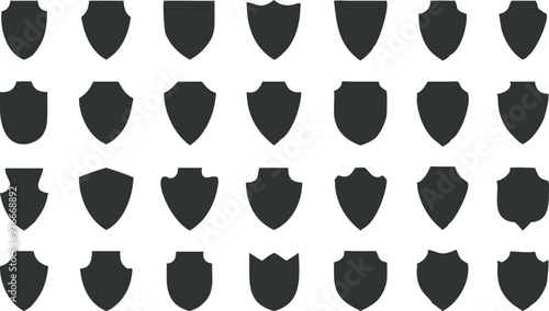 Shield icons collection. Protect shield vector