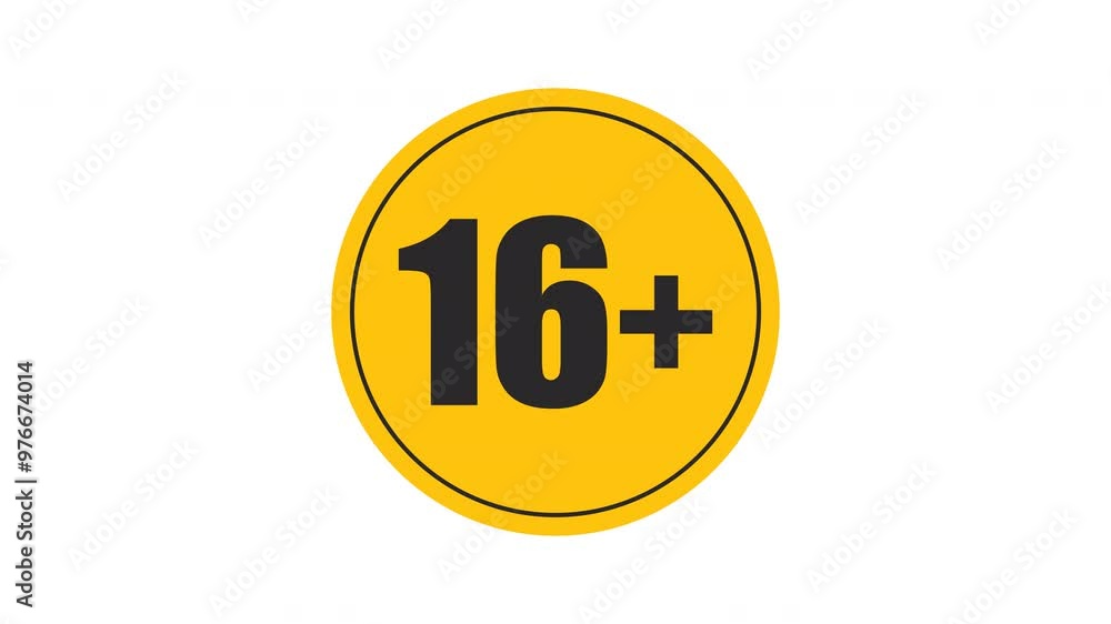 sixteen years old age restriction symbols for flexible use sixteen years old age restriction symbols for flexible use