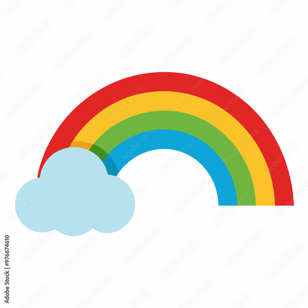 Sky rainbow vector Sky rainbow vector