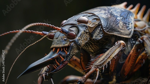 dobsonfly close up wallpaper photo