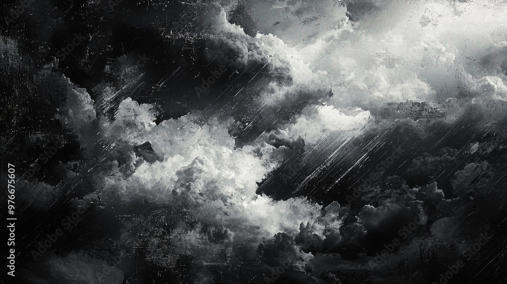 Obraz premium Weather warning for storm clouds