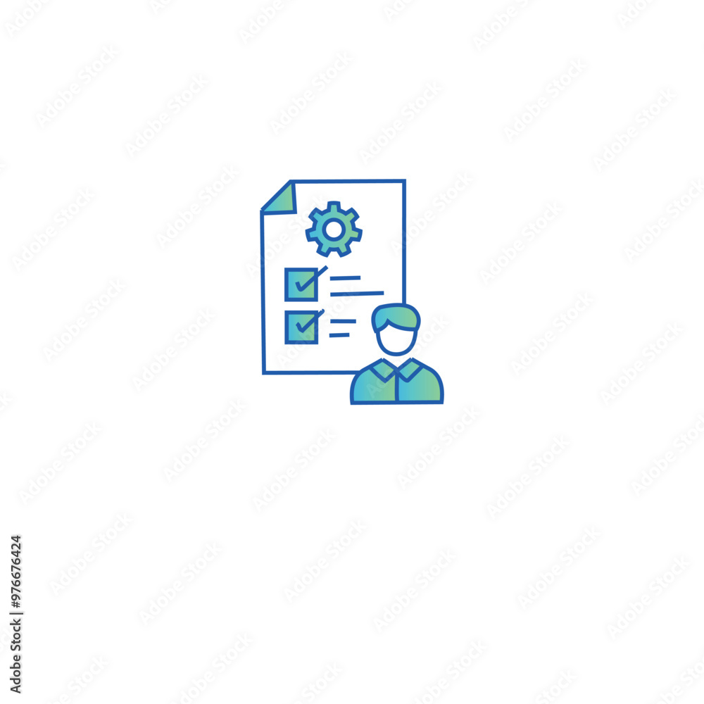 Induction and Orientation Vector outline and gradient fill icon Induction and Orientation Vector outline and gradient fill icon