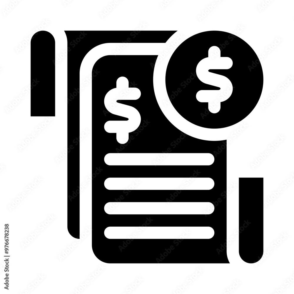 financial glyph icon financial glyph icon