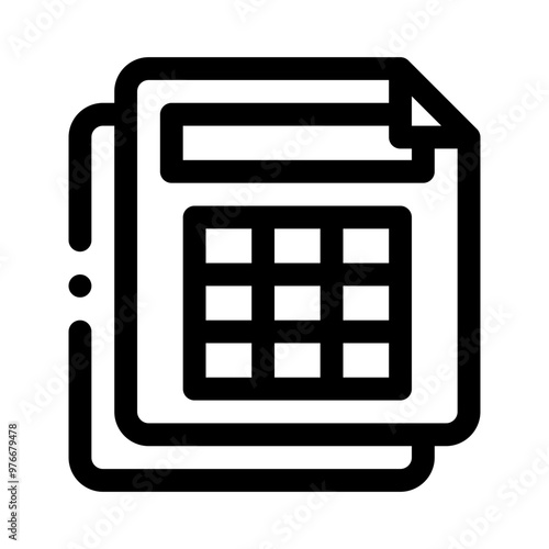 spreadsheet line icon