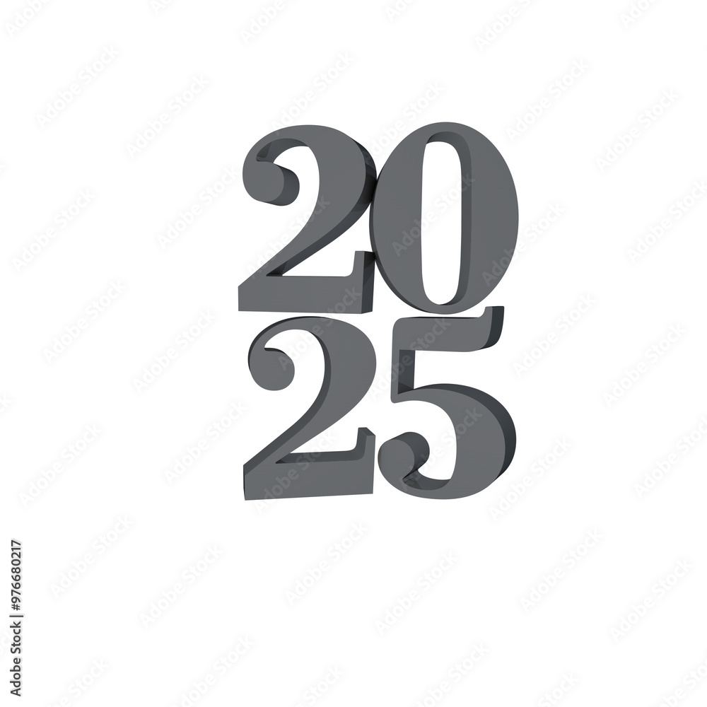 render 3d 2025 happy new year render 3d 2025 happy new year