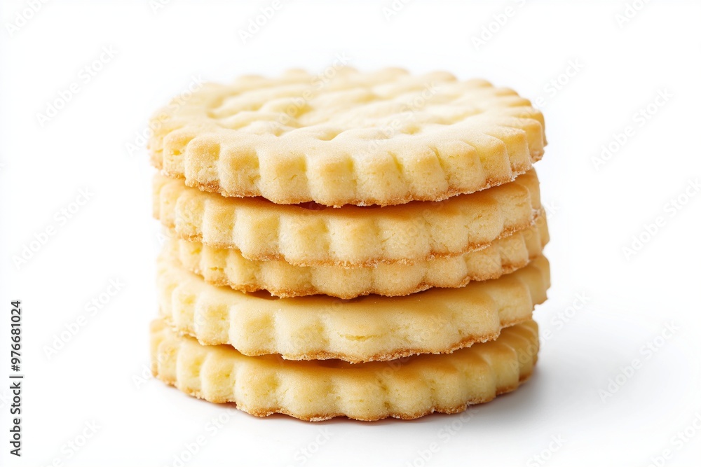 Biscuits crackers isolated on background Biscuits crackers isolated on background