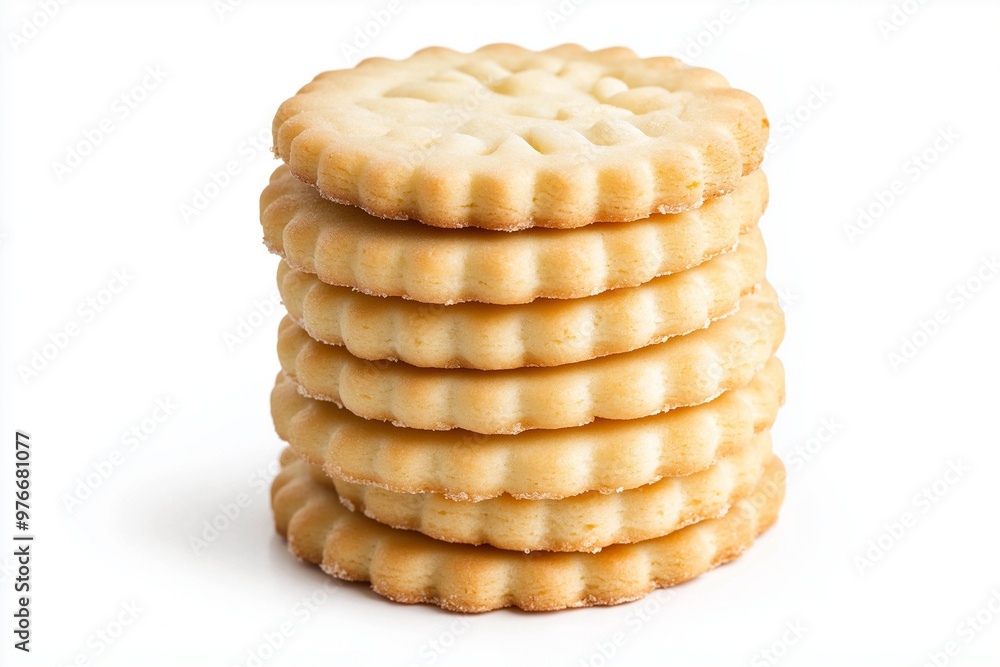 Biscuits crackers isolated on background Biscuits crackers isolated on background