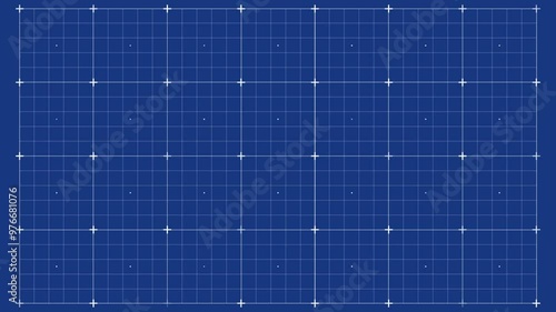 white grid blue background loop blueprint  animated background 