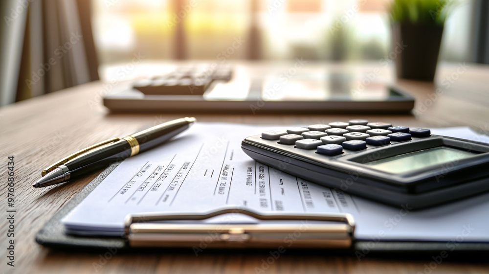 A collection of insurance documents alongside a calculator and pen symbolizes the essence of financial safeguarding and strategic planning. A collection of insurance documents alongside a calculator and pen symbolizes the essence of financial safeguarding and strategic planning.
