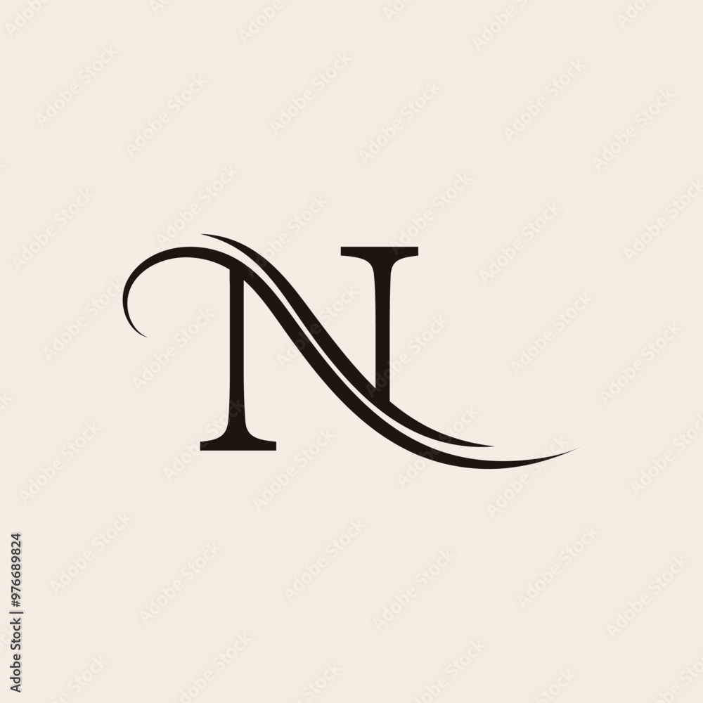 Letter N logo template vector Letter N logo template vector