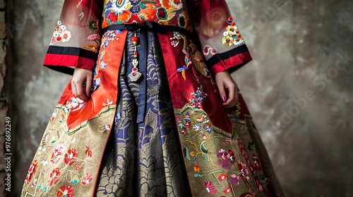 Traditional korean hanbok 